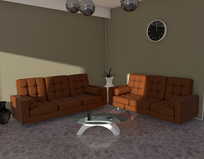 Cinema4D Living Room