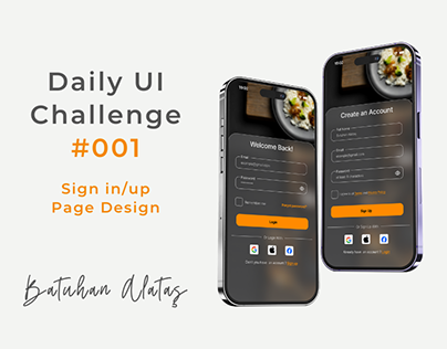 Sign in/up Page Design - Daily UI Challenge #001