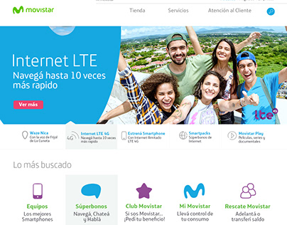 Sitio web Movistar