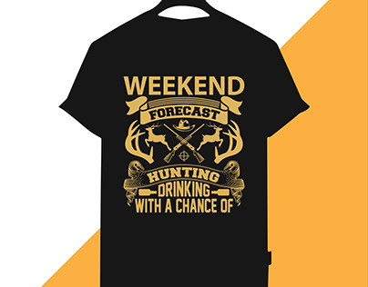 Hunting , vingta, retro , typograph t shirt deisng