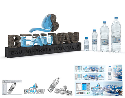 BEAUVAU Water Bottle (3d modeling & Branding)