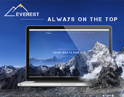 Everest - One Page Creative Agency (Landing Page)