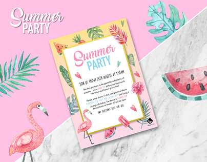 Summer party Invitation