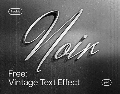 Vintage Film Text Effect