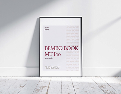 Bembo Book MT Pro Typography
