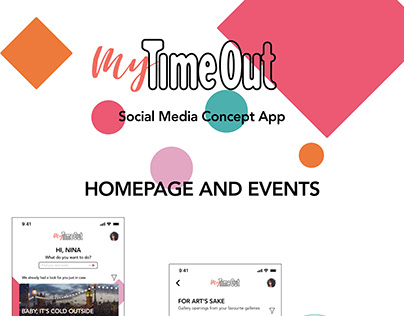 My Time Out Social Media Concept App