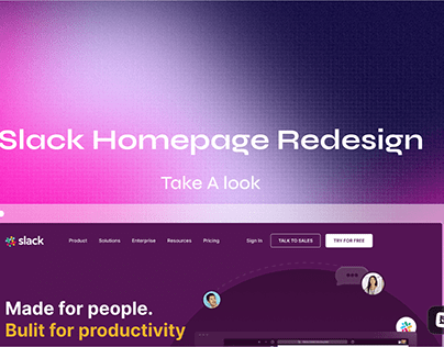Slack Homepage Redesign