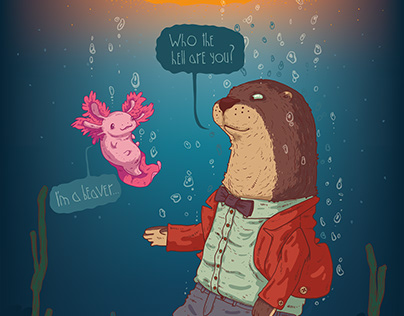 Otter and the axolotl