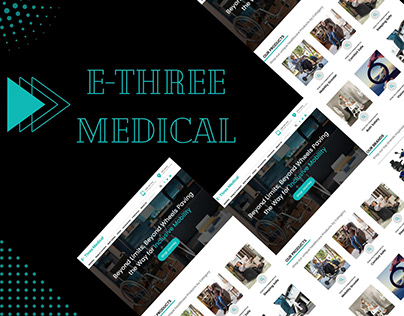 E-Three Medical Landing Page Design
