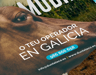 Diseño y copies de flyers para operador gallego
