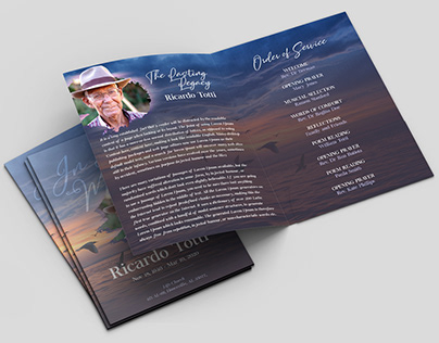 Free Funeral Program Brochure Template
