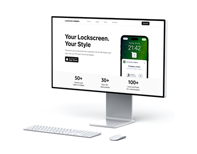 Lockscreen Widgets: Landing Page