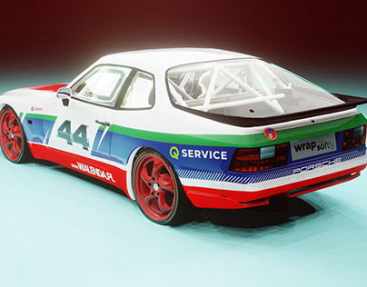 Porsche 944 racing car livery design