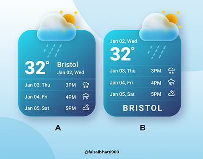 Weather Popup design (What is your answer?)