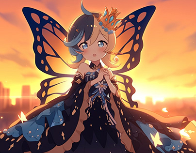Butterfly Queen: Harmony at Daybreak