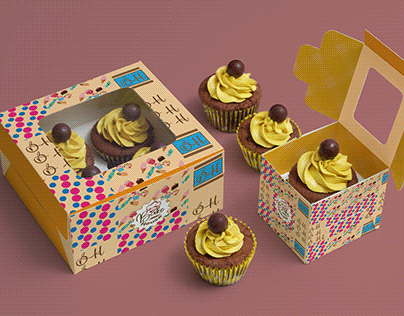 Cup Cakes Packaging-Bake House