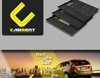 CarRent ( Logo + Website + Portfolio )