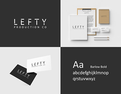 Concept Lefty Production Co Clothing Brand Logo Design.