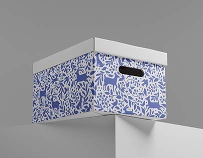 Patterns & illustrations for storage boxes