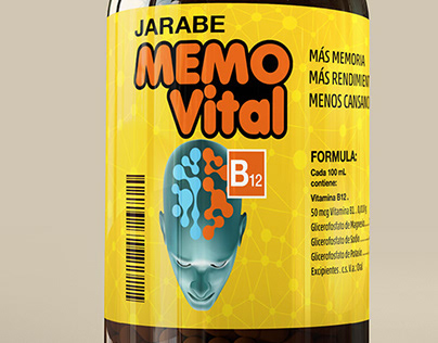 Proyecto rediseño de Packaging Jarabe Memo Vital B12