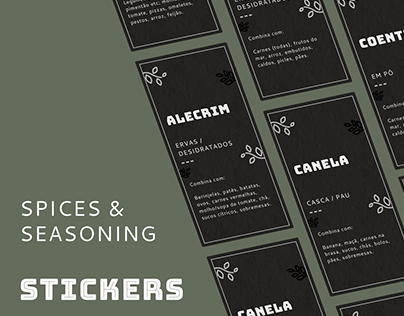 Spices & Seasoning Stickers