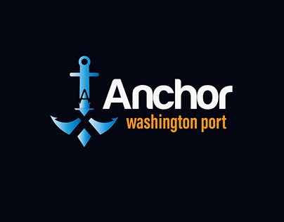 Anchor with letter "A" logo. (Unused)