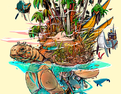 Turtle Island - artwork commission
