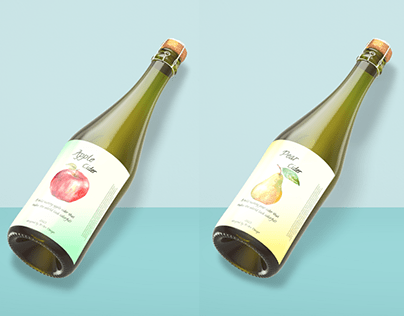 Apple and Pear Cider product label