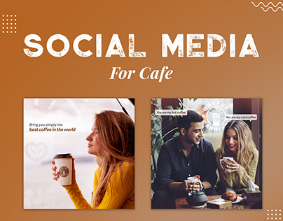 Social Media Designs for Cafe