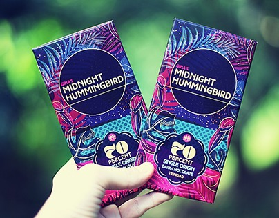 Gina's Midnight Hummingbird - Branding & Package Design