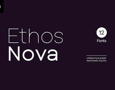 Project thumbnail - Ethos Nova - The Minimalist Typeface by Designova