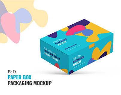 PSD Paper Box Mockup