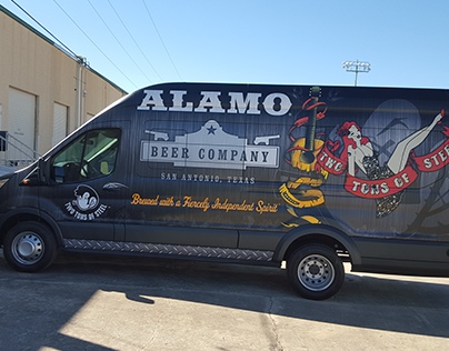 Vehicle Wrap - Alamo Beer / Two Tons of Steel