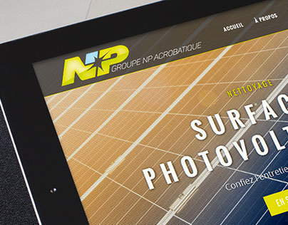 Logo et site internet responsive Groupe NP Acrobatique