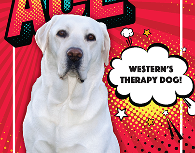 Therapy Dog Ace Handout Card and Magnet