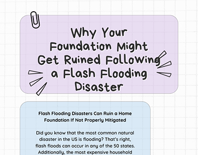 Foundation Might Get Ruined Following a Flash Flooding