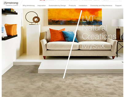 Armstrong Commercial Flooring website design