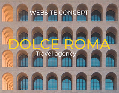 Travel agency website concept