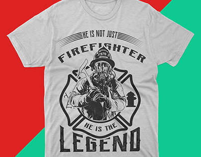 Firefighter white tshirt