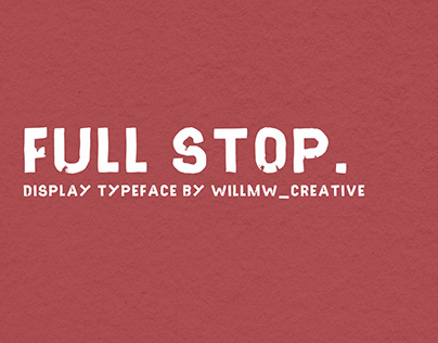 FullStop Typeface [FREE DOWNLOAD]