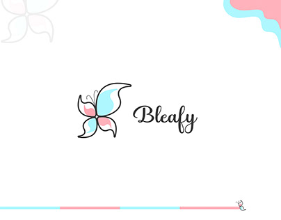Butterfly Line Art Logo Design