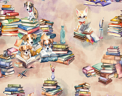 Celebrate the World Book Day in Watercolor