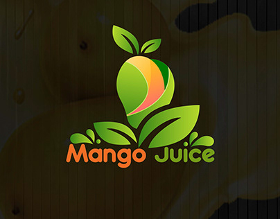 A Unique "Mango Juice" Logo Design