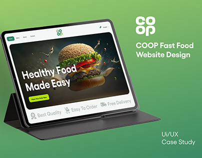 Coop Fastfood Website Design
