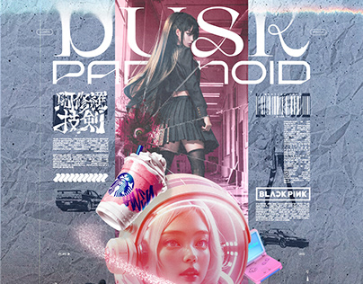 Project thumbnail - The Dusk Paranoid ~ Futuristic Dystopia Poster Design