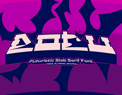 Dobu Free Futuristic Slab Serif Font