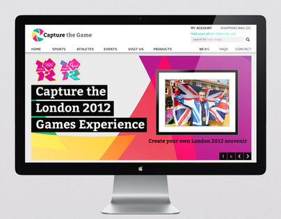 Capture the Game London 2012 Olympic website design
