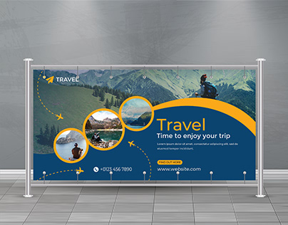 Travel Billboard Design Template