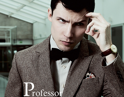 "Professor Handsome" editorial for HUF magazine