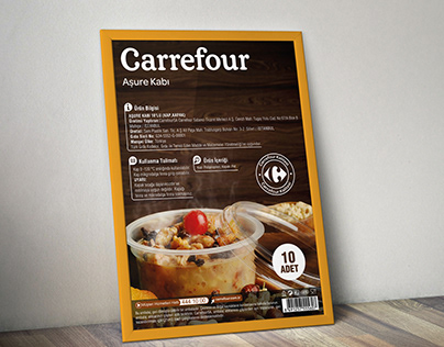 Carrefour Product Label Design